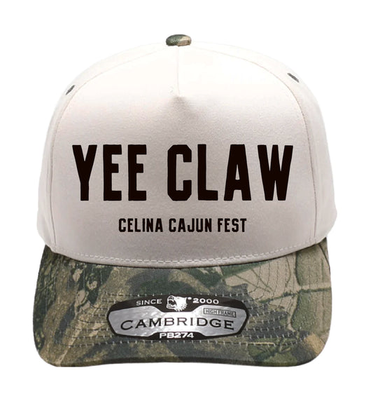 YEE CLAW Embroidered Camo Trucker Hat
